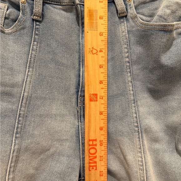 Lularoe Seamed Jeans High Rise Straight Leg Stretch Light Wash Womens Sz 30 - Picture 3 of 9